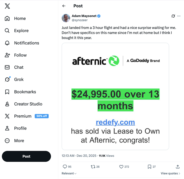 Advanced domain positioning