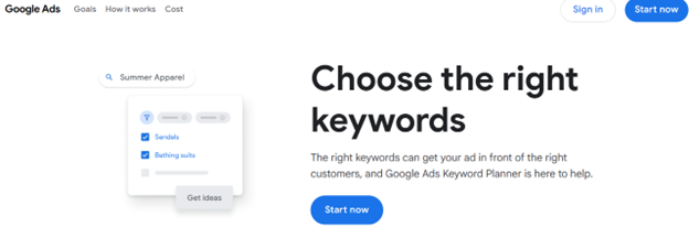 Google Keyword Planner