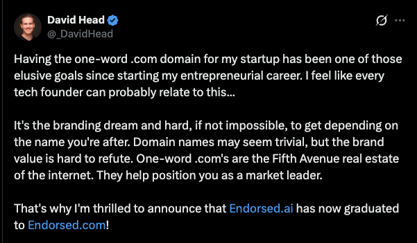 Value in domain names