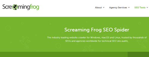 Screaming Frog SEO tool