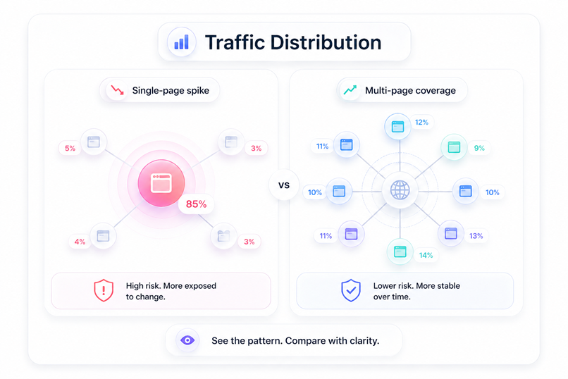 Domain traffic distribution