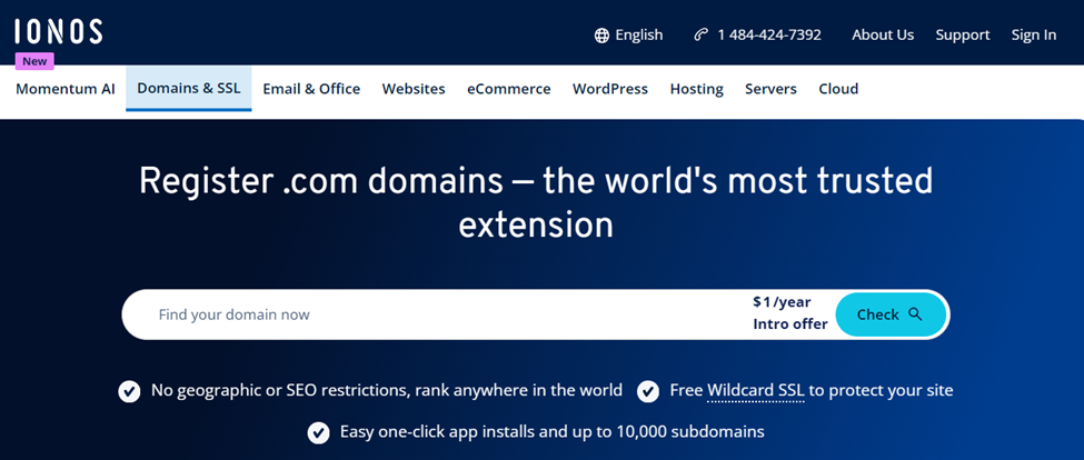Domain register