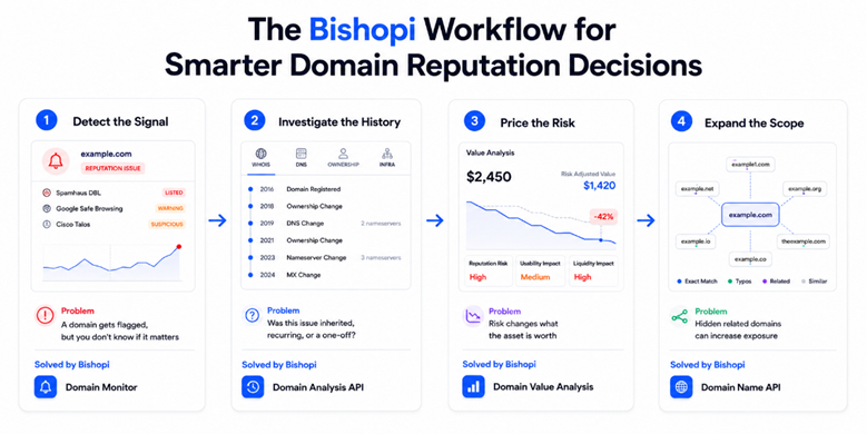 Domain reputation workflow