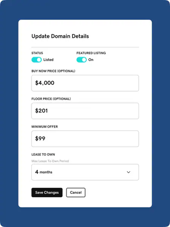 Afternic domain sells