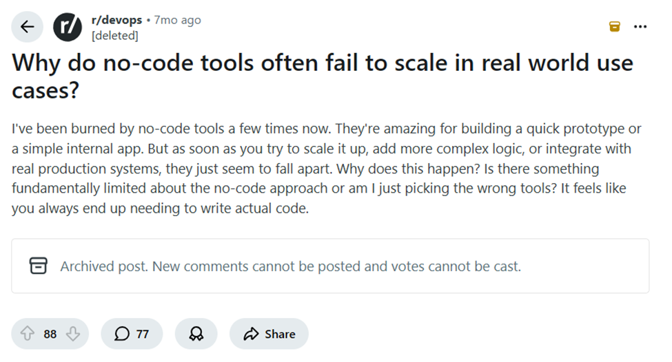 No code tools