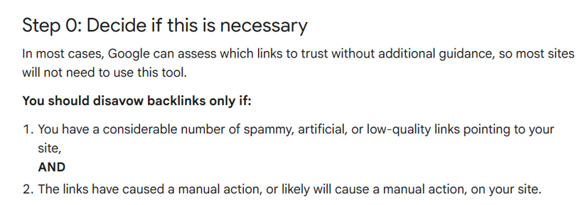 Disavow tool